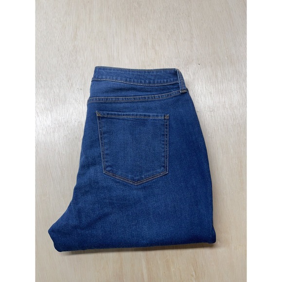 a.n.a. A New Approach sz 14 Mid Rise Straight Leg Jeans 34x26 Raw Hem - Picture 1 of 9